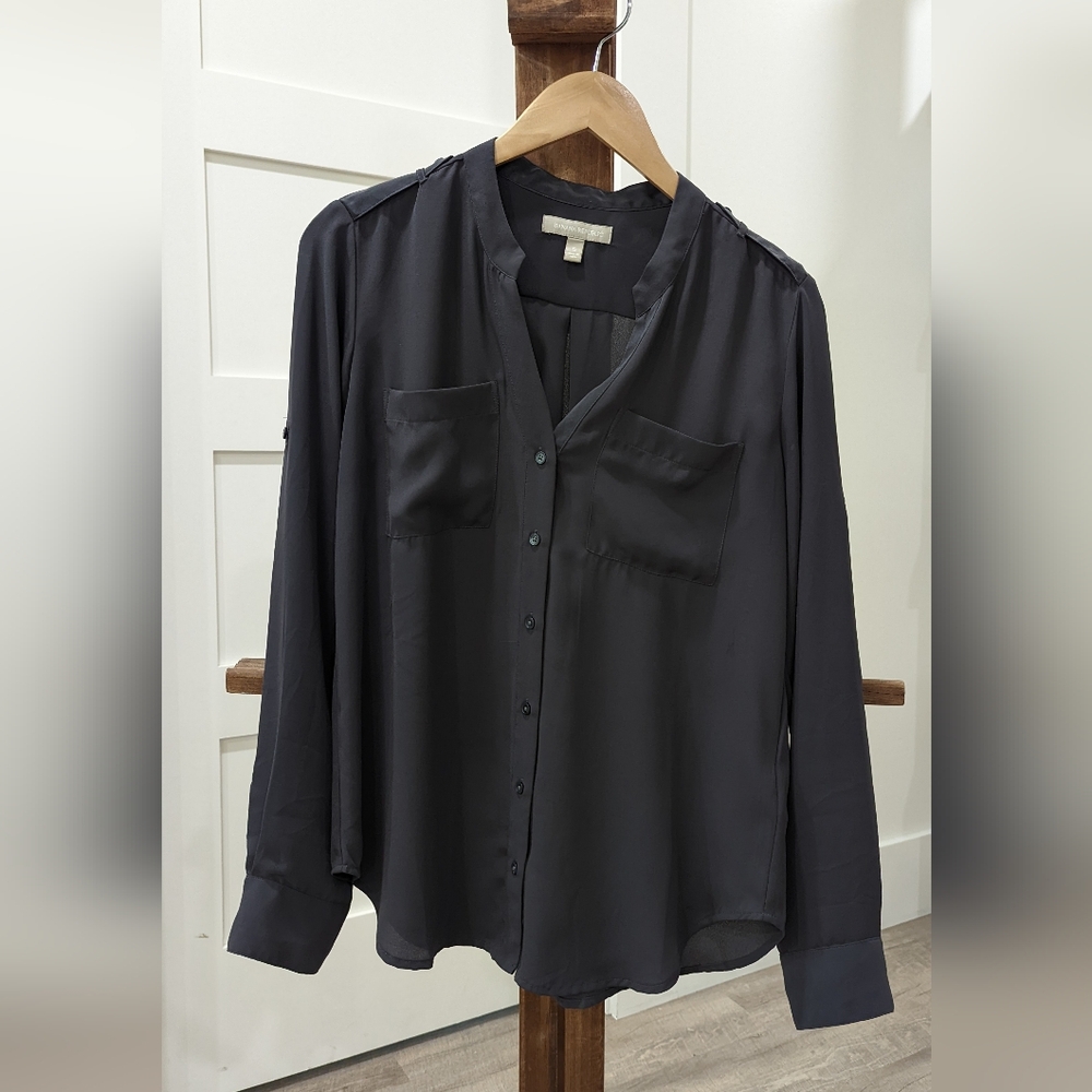 Banana Republic button up shirt, gray, size small